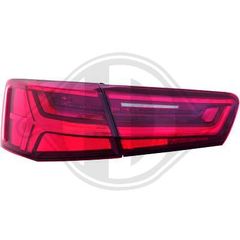 AUDI A6 C7 LED TAIL LIGHTS RED-CLEAR / ΚΟΚΚΙΝΟ-ΛΕΥΚΟ 